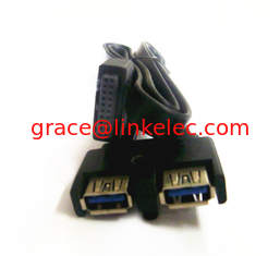 Китай blue usb3.0 20pin flat usb 3.0 cable поставщик