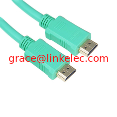Китай HDMI Cables, AM to AM 1.4, Supports Ethernet, Gold-plated, Blue PVC Molding поставщик