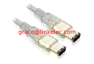 Китай High speed Firewire IEEE 1394 6 pin to 6 pin Cable 1m Lead поставщик