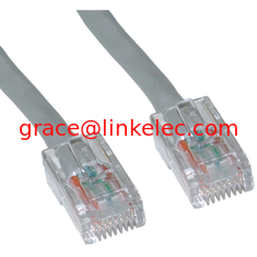 Китай UTP Cat5e Gray Ethernet Patch Cable, Bootless, 6 inch 24AWG поставщик