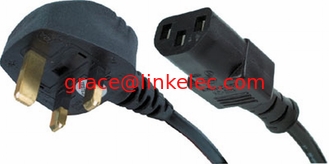 Китай Power Cord UK Plug to IEC Cable (kettle style lead) C13 5m Power cord cable поставщик