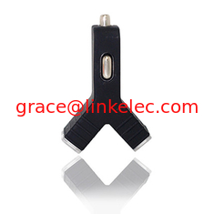 Китай Cigarette lighter socket car charger stylish YShape style charger3.1A dual USB2port Black поставщик