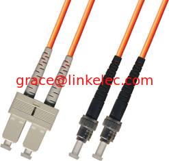 Китай multimode Duplex Fiber Optic Patch Cable 3M ST-SC 62.5/125 Orange поставщик
