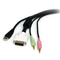 6 ft 4 in1 USB DVI KVM Cable with Audio and Microphone поставщик